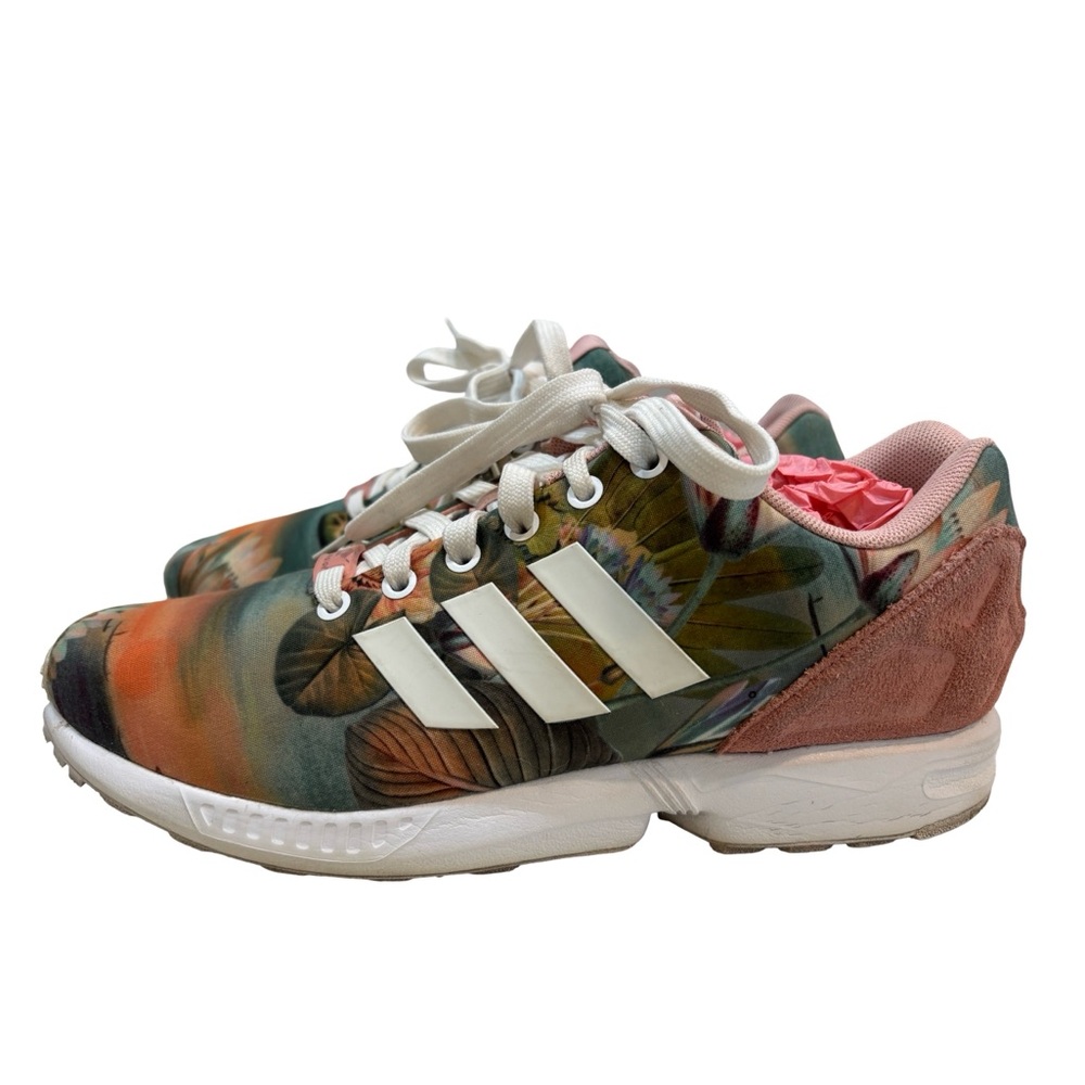 Adidas ZX‎ Flux Torsion Floral Sunset Sneakers Women’s Size 9.5
